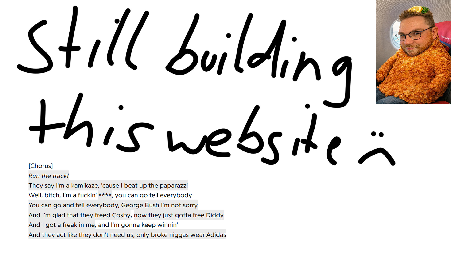 Still building this website